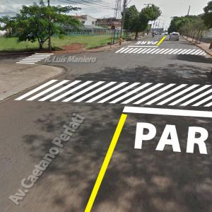 Imagem da notícia Prefeitura realiza intervenção no trânsito da Avenida Caetano Perlati