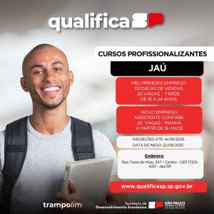 Imagem da notícia ÚLTIMOS DIAS PARA VOCÊ SE INSCREVER NOS CURSOS GRATUITOS DO QUALIFICASP!