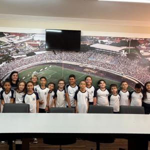 Imagem da notícia PREFEITURA RECEBE A VISITA DE ALUNOS DA EMEF MARIA DE LOURDES
