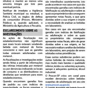 Imagem da notícia "DE OLHO NO COPO": BEBA COM SEGURANÇA E DENUNCIE O RISCO