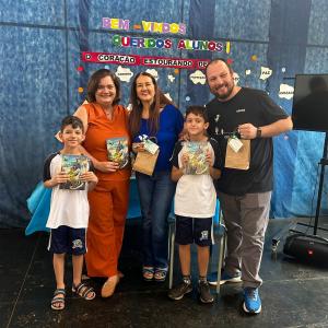 Imagem da notícia EMEF EIDMAR SANCINETTI MOMESSO RECEBE A VISITA ILUSTRE DE VINA FERREIRA