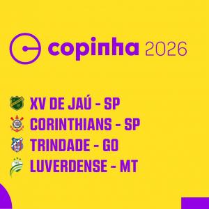 Imagem da notícia COPINHA 2026: JAHU RECEBERÁ O CORINTHIANS