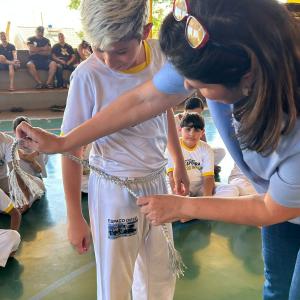 Imagem da notícia PREFEITURA PARTICIPA DE CERIMÔNIA DE TROCA DE CORDÃO DE CAPOEIRA