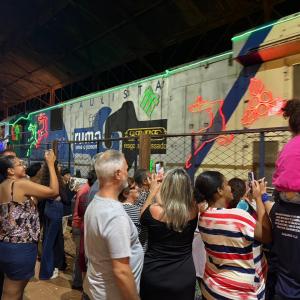 Imagem da notícia TREM ILUMINADO PASSA POR JAHU