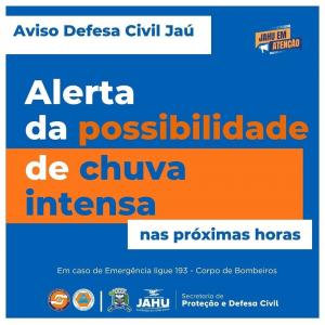 Imagem da notícia ALERTA DE CHUVAS FORTES