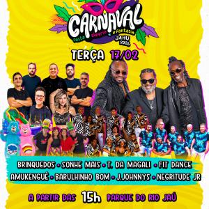 Imagem da notícia CONFIRA A PROGRAMAÇÃO DO NOSSO CARNAVAL 2026!