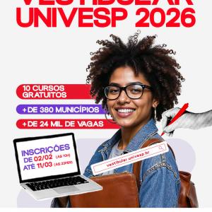 Imagem da notícia ÚLTIMOS DIAS PARA SE INSCREVER NO VESTIBULAR DA UNIVESP