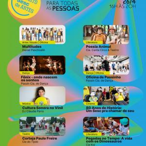 Imagem da notícia CIRCUITO SESC DE ARTES: CULTURA E DIVERSÃO NO PARQUE DO RIO JAÚ!