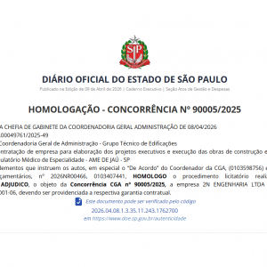 Imagem da notícia AME EM JAHU: GOVERNO DO ESTADO HOMOLOGA CONTRATAÇÃO DE EMPRESA RESPONSÁVEL PELA CONSTRUÇÃO