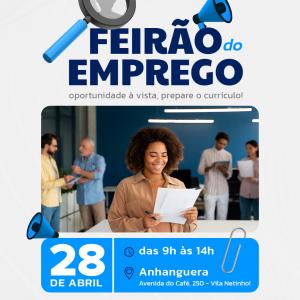 Imagem da notícia O FEIRÃO DO EMPREGO ESTÁ CHEGANDO!