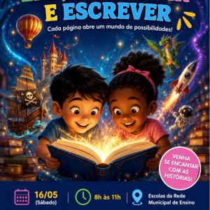 Imagem da notícia MOSTRA LITERÁRIA ACONTECE NESTE SÁBADO (16) NAS ESCOLAS MUNICIPAIS