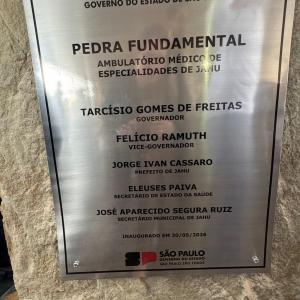 Imagem da notícia DIA HISTÓRICO PARA JAHU: PEDRA FUNDAMENTAL DO AME É LANÇADA!