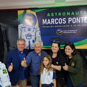 Imagem da notícia SENADOR ASTRONAUTA MARCOS PONTES VISITA O CEAJ EM JAHU