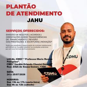 Imagem da notícia ATENDIMENTO EXCLUSIVO DA CDHU PARA MUTUÁRIOS DO JARDIM ORLANDO CHESINI OMETTO II