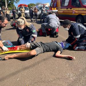 Imagem da notícia AÇÃO DE CONSCIENTIZAÇÃO ALERTA SOBRE OS PERIGOS NO TRÂNSITO