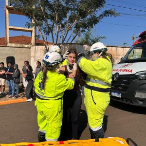 Imagem da notícia AÇÃO DE CONSCIENTIZAÇÃO ALERTA SOBRE OS PERIGOS NO TRÂNSITO