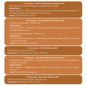 Imagem da notícia CURSO GRATUITO PARA GESTANTES: INSCRIÇÕES ABERTAS