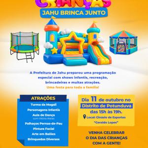 Imagem da notícia PREFEITURA PREPARA SUPER FESTA DE 'DIA DAS CRIANÇAS' EM JAHU E EM POTUNDUVA