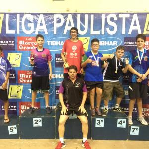Imagem da notícia Tênis de Mesa de Jahu conquista pódios na Liga Paulista