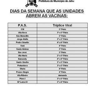 Imagem da notícia Vacina tríplice viral está disponível nas unidades básicas