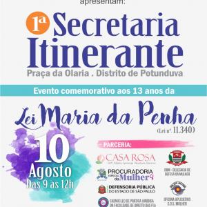 Imagem da notícia Secretaria de Políticas Públicas para Mulheres comemora aniversário da Lei Maria da Penha