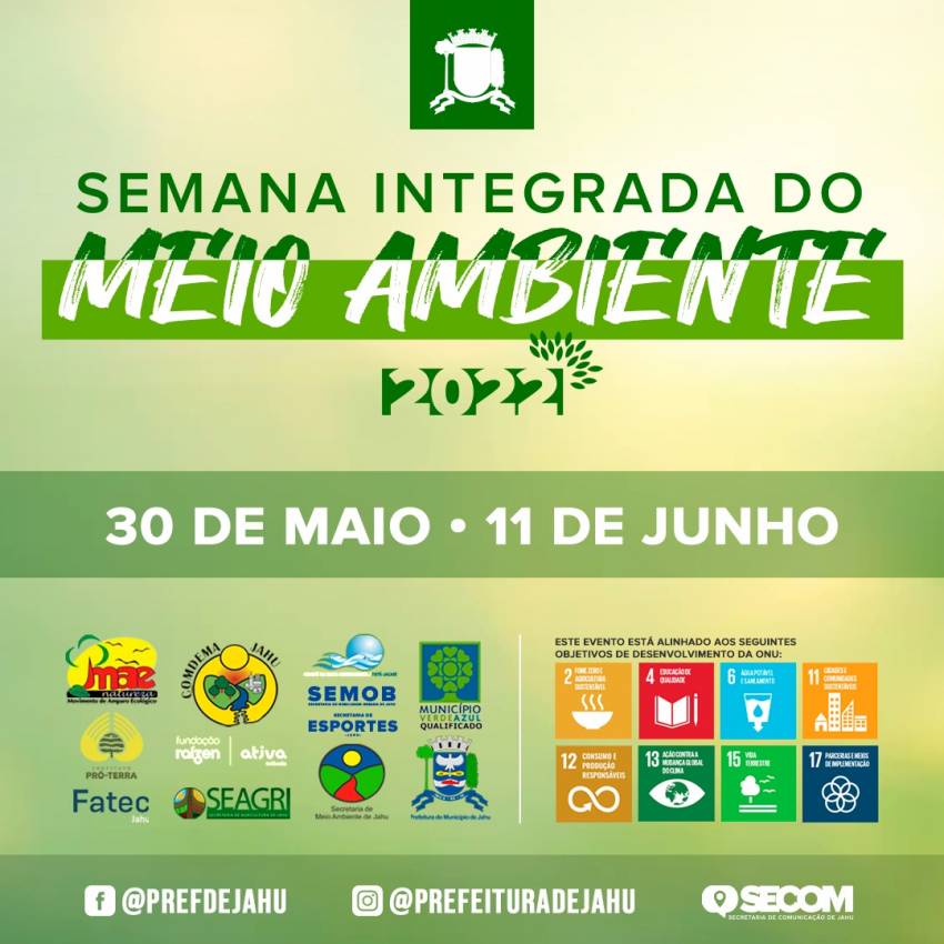SEMANA INTEGRADA DE MEIO AMBIENTE TEM VASTA PROGRAMAÇÃO: CONFIRA  