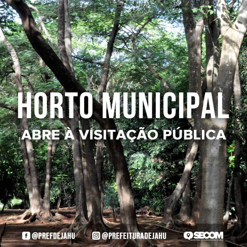 HORTO MUNICIPAL ABRE À VISITAÇÃO PÚBLICA  