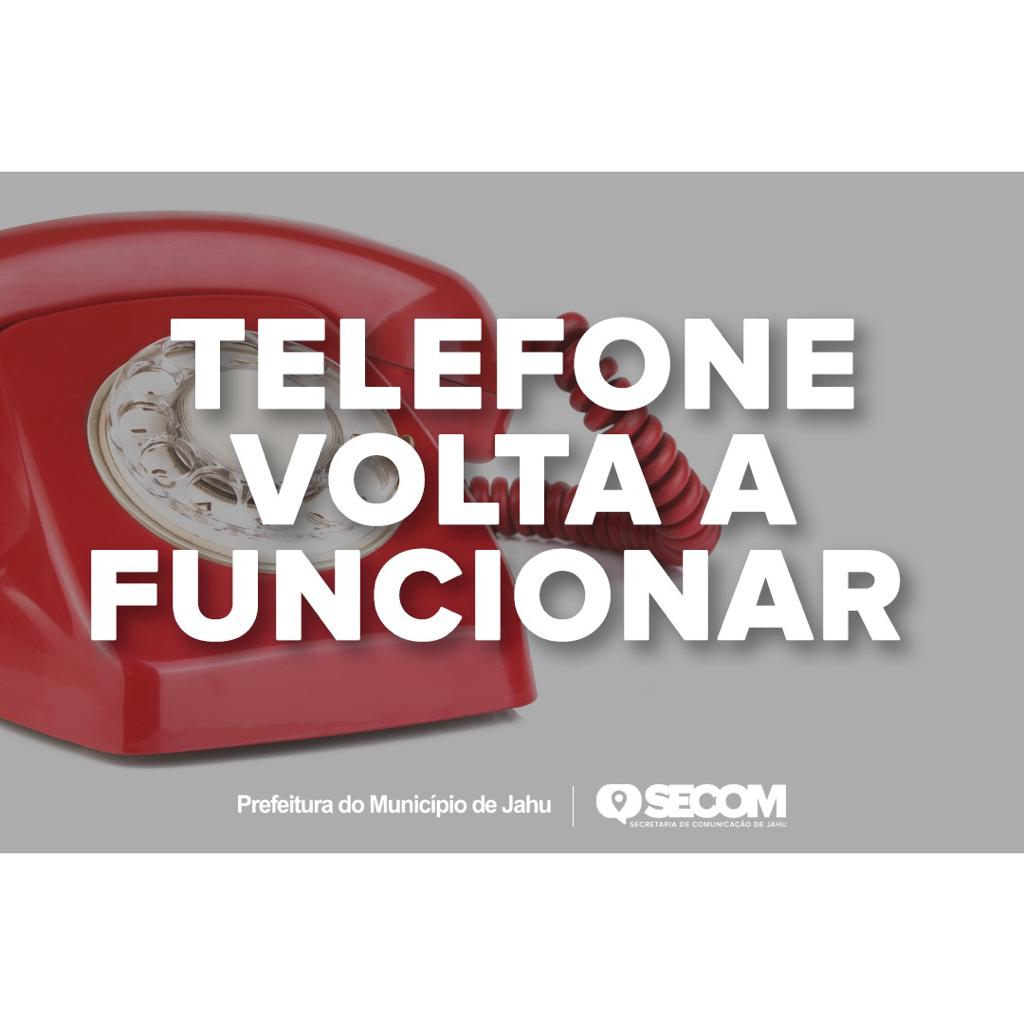TELEFONES DO CEPROM E SEMEIA VOLTAM A FUNCIONAR  