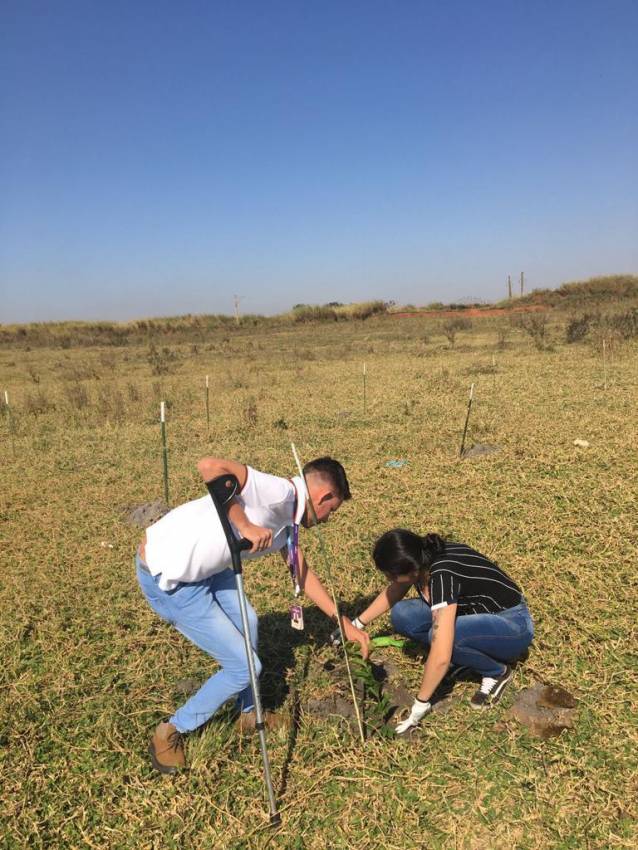 PREFEITURA PARTICIPA DO PLANTIO DE ÁRVORES NA LAGOA PRETA  