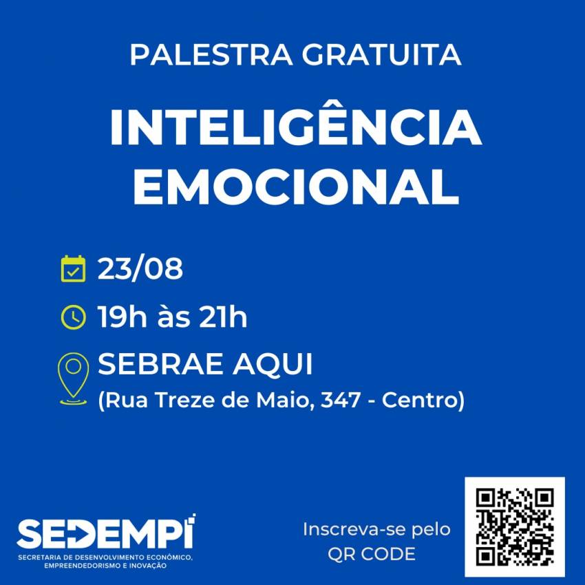 SEDEMPI OFERECE PALESTRA SOBRE INTELIGÊNCIA EMOCIONAL