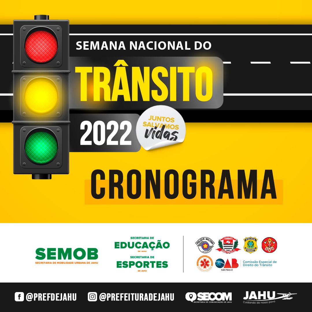 CRONOGRAMA DA SEMANA NACIONAL DO TRÂNSITO