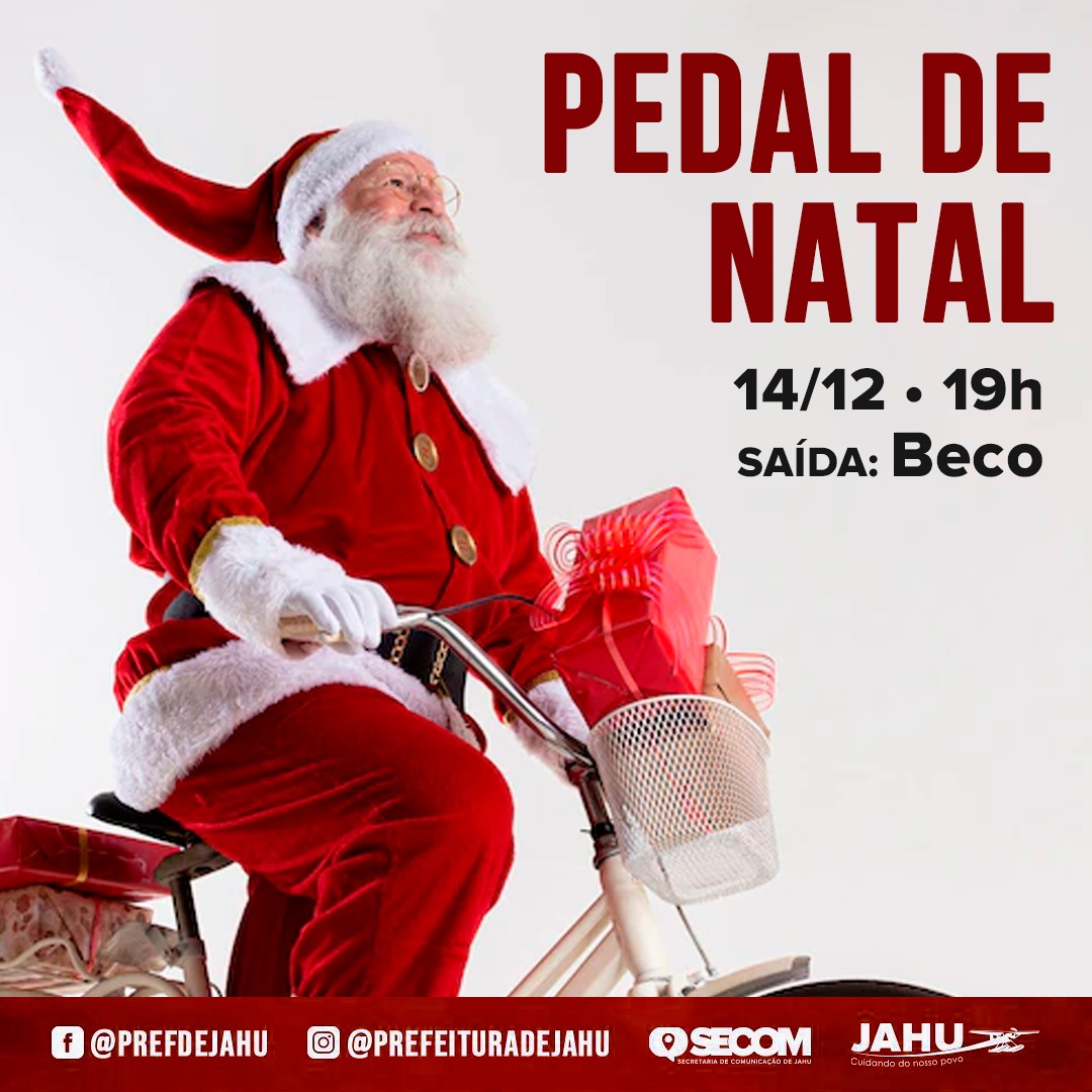 PEDAL DE NATAL ACONTECE NA PRÓXIMA QUARTA