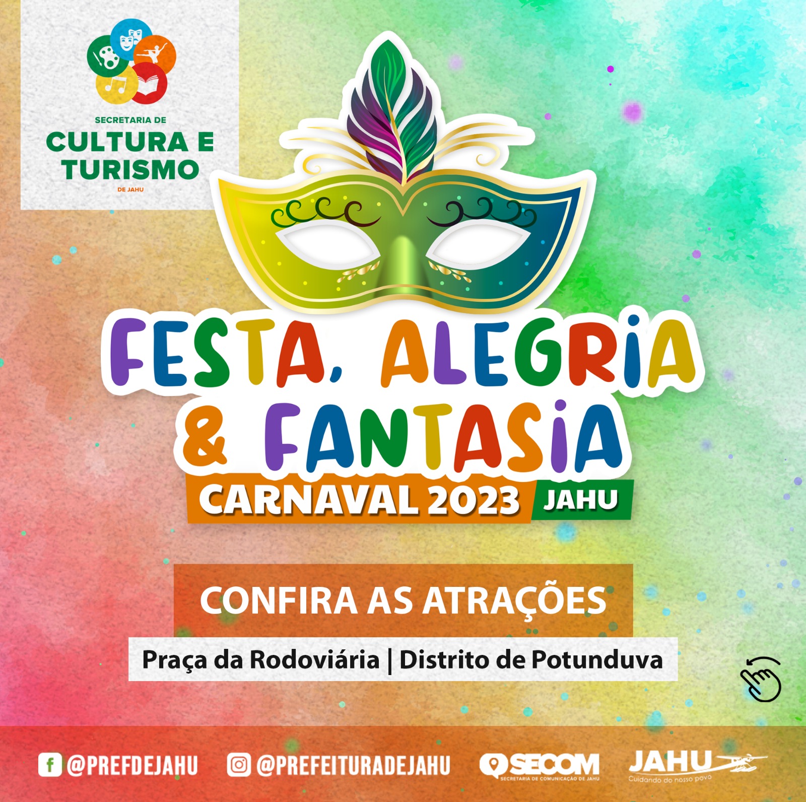 Nossa festa estará repleta de atrações para animar o Carnaval 2023 no Distrito de Potunduva