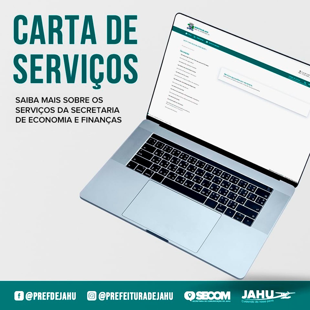CARTA DE SERVIÇOS: SAIBA MAIS SOBRE OS SERVIÇOS DA SECRETARIA DE ECONOMIA E FINANÇAS