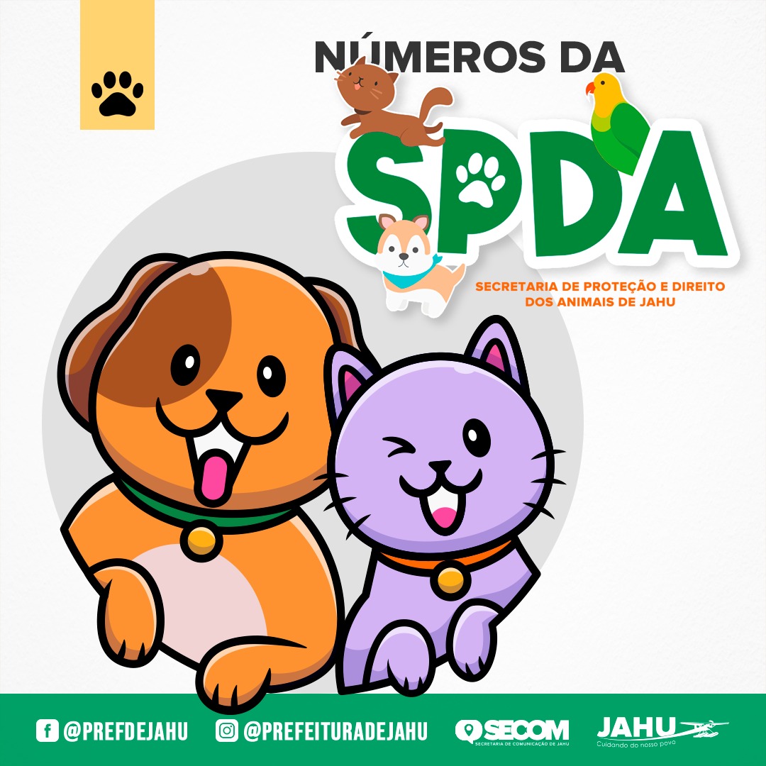 NÚMEROS DA SECRETARIA DE PROTEÇÃO E DIREITO DOS ANIMAIS - DE JANEIRO A AGOSTO/2023