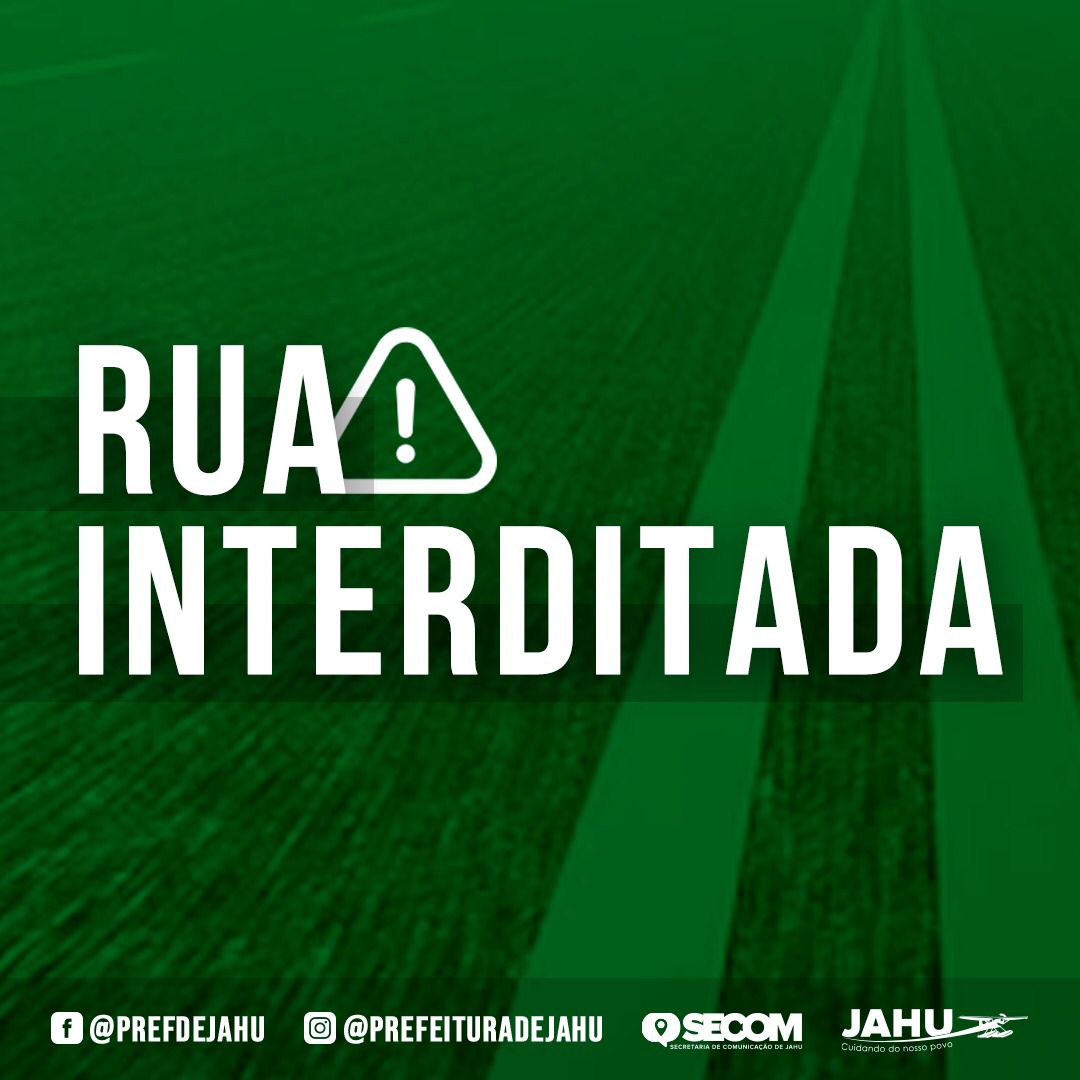 VICINAL JOSÉ MARIA VERDINI SERÁ INTERDITADA NESTA QUINTA-FEIRA (20)