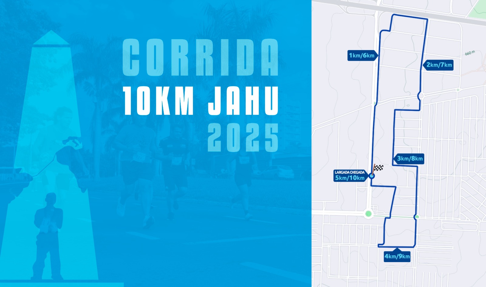 CONFIRA O TRAJETO DA CORRIDA DE ANIVERSÁRIO