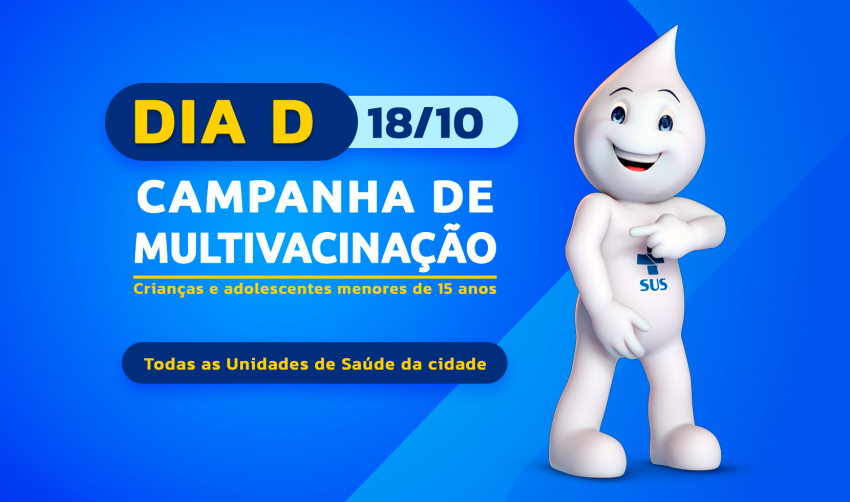 VAMOS CUIDAR DE QUEM A GENTE AMA: TEM VACINAÇÃO NESTE SÁBADO (18)