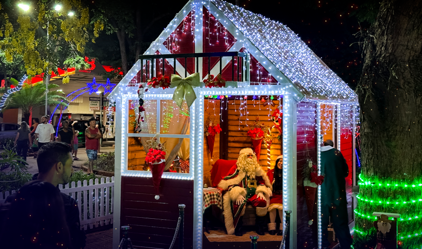 FIQUE LIGADO NOS HORÁRIOS DE VISITA AO PAPAI NOEL