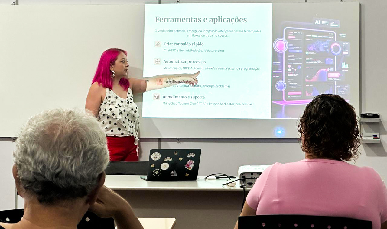 SUCESSO: WORKSHOP DE IA NA GESTÃO DE REDES SOCIAIS! 