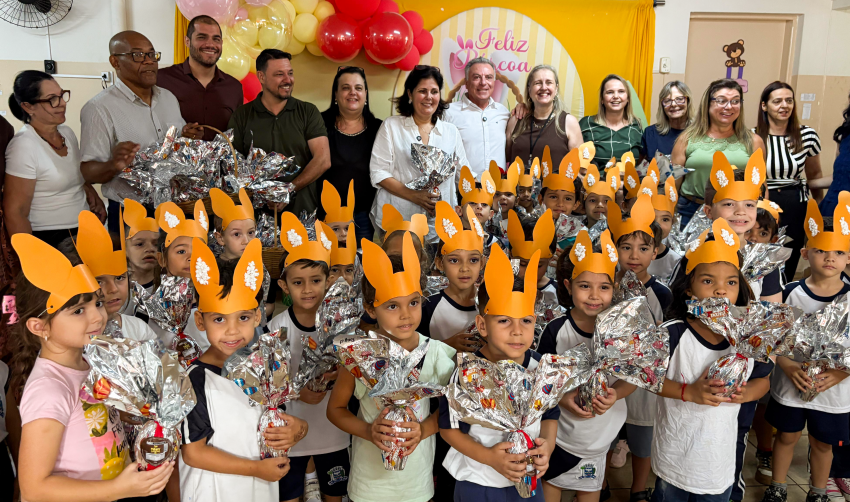 PREFEITURA DISTRIBUI OVOS DE PÁSCOA NAS ESCOLAS E CRECHES MUNICIPAIS