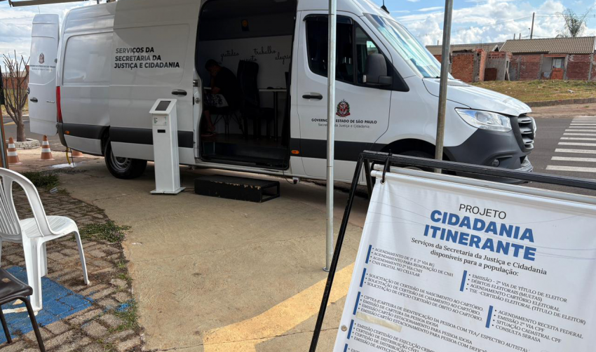 VAN DO PROGRAMA 'CIDADANIA ITINERANTE' JÁ ESTÁ ATENDENDO EM JAHU!
