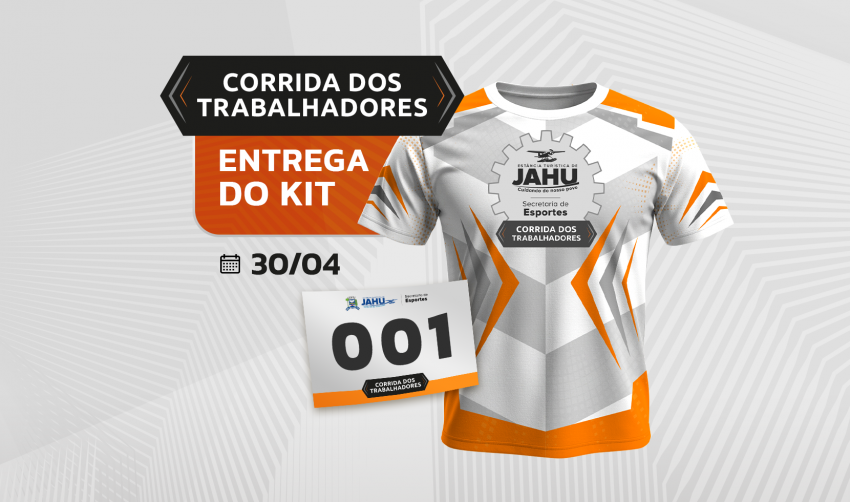 ENTREGA DOS KITS DA 'CORRIDA DOS TRABALHADORES' SERÁ REALIZADA NESTA QUINTA-FEIRA (30)