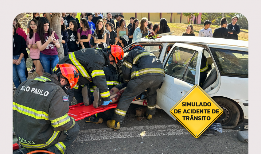MAIO AMARELO – AÇÃO SIMULA RESPOSTA RÁPIDA E SEGURA A ACIDENTE DE TRÂNSITO