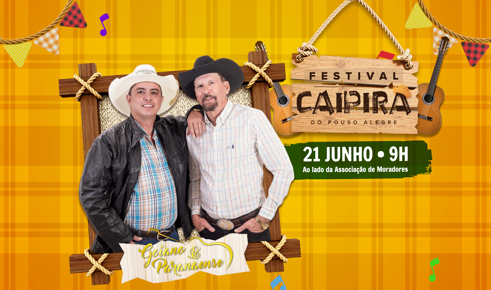 DIA 21 TEM FESTIVAL CAIPIRA NO POUSO ALEGRE!