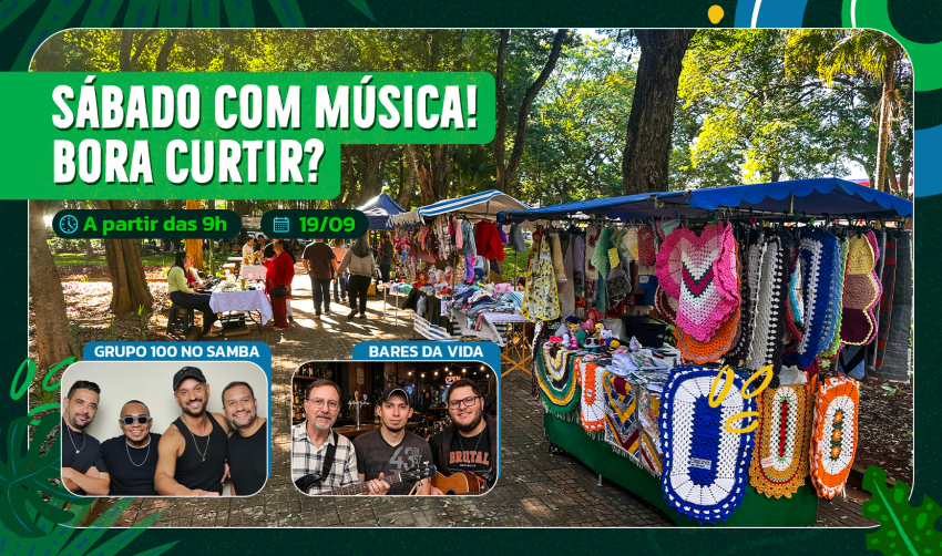 SÁBADO COM MÚSICA NO JARDIM DE BAIXO! BORA CURTIR?