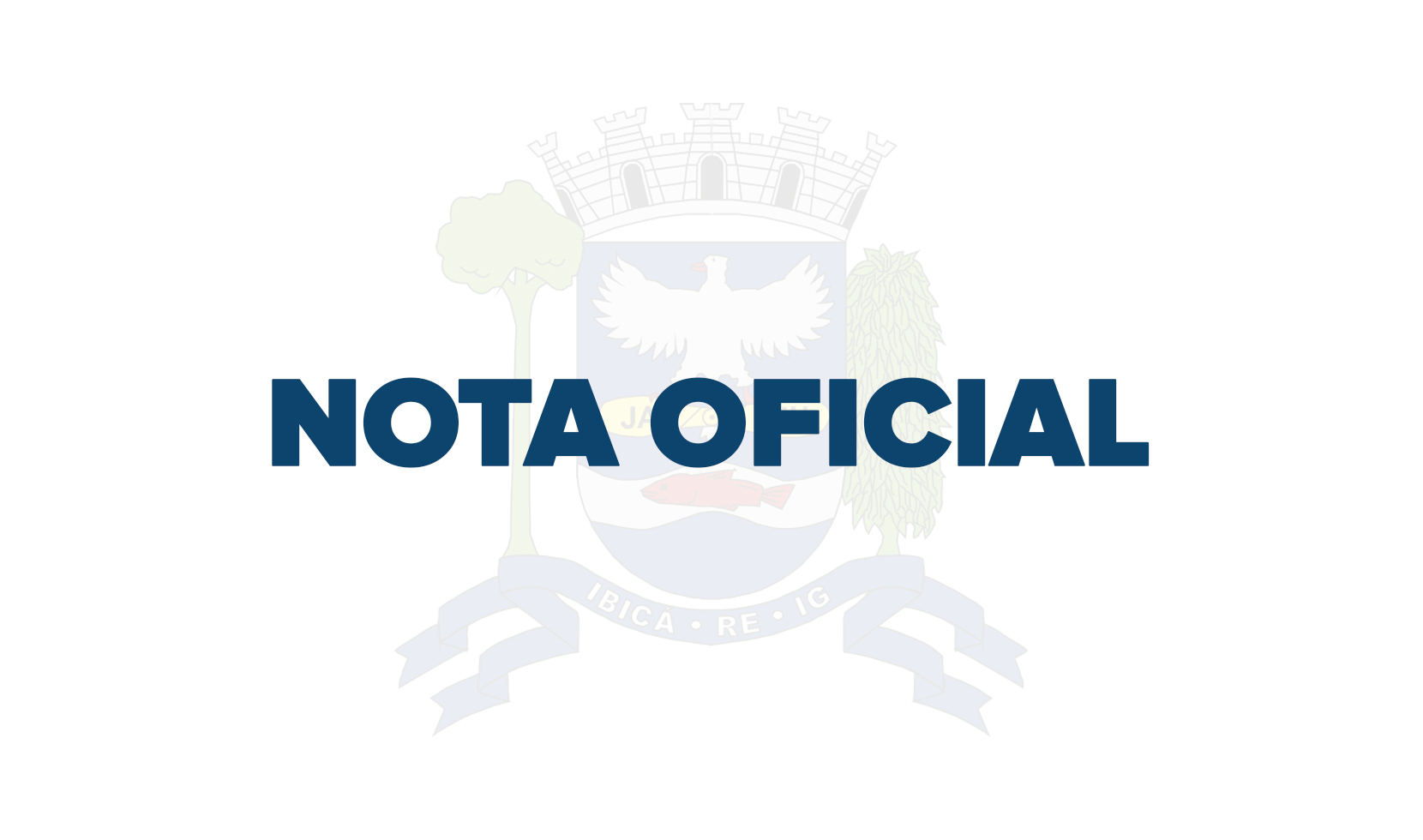 NOTA - PROBLEMAS NO ABASTECIMENTO DE ÁGUA