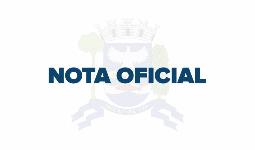NOTA - PROBLEMAS NO ABASTECIMENTO DE ÁGUA