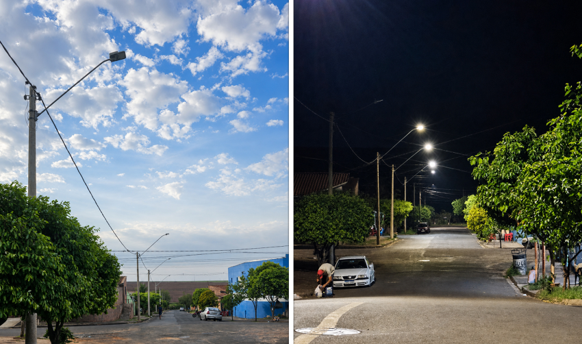 RUA DO CONJUNTO HABITACIONAL BAIANO DA BOMBA GANHA ILUMINAÇÃO PÚBLICA