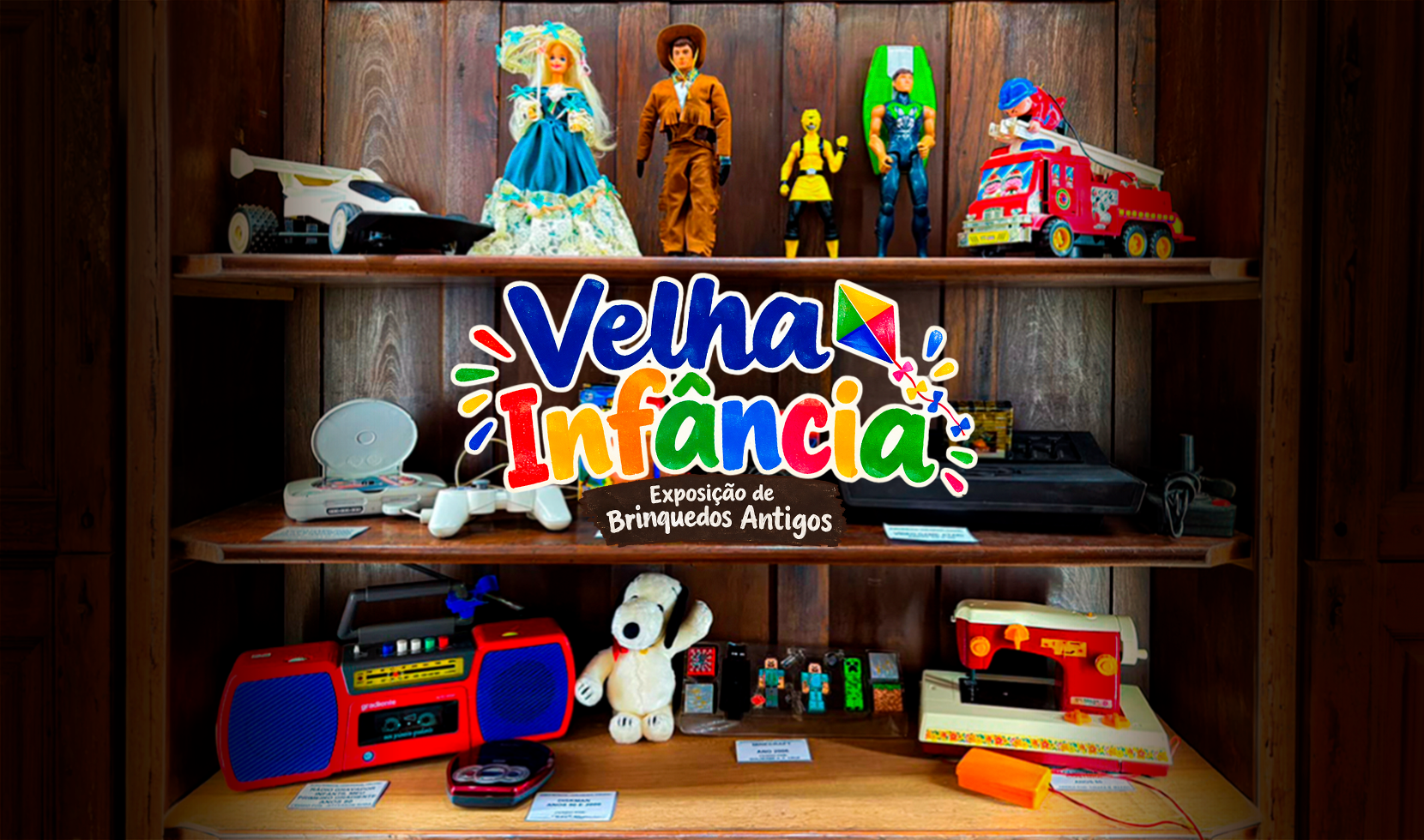 LEMBRA DE COMO ERA BRINCAR ANTIGAMENTE? EXPOSIÇÃO REÚNE BRINQUEDOS QUE MARCARAM GERAÇÕES